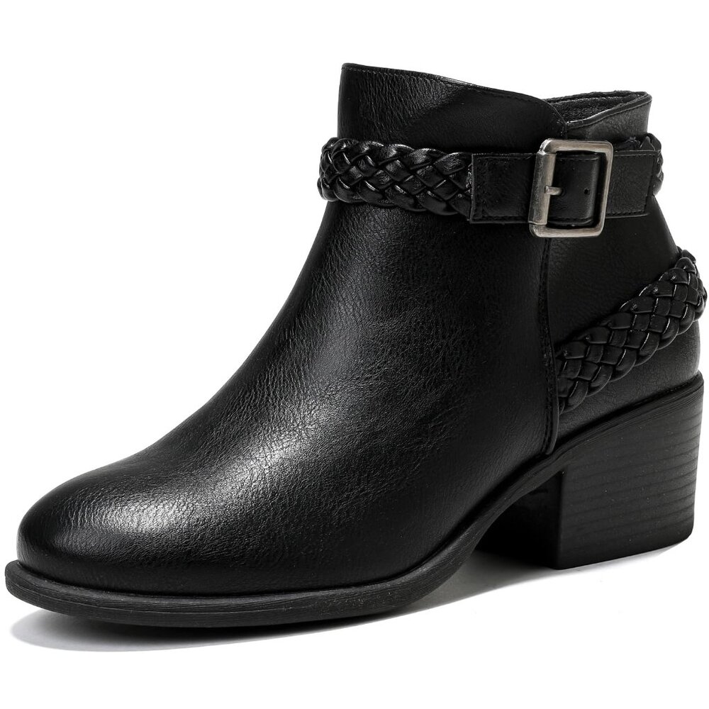 Black ankle boots size 12